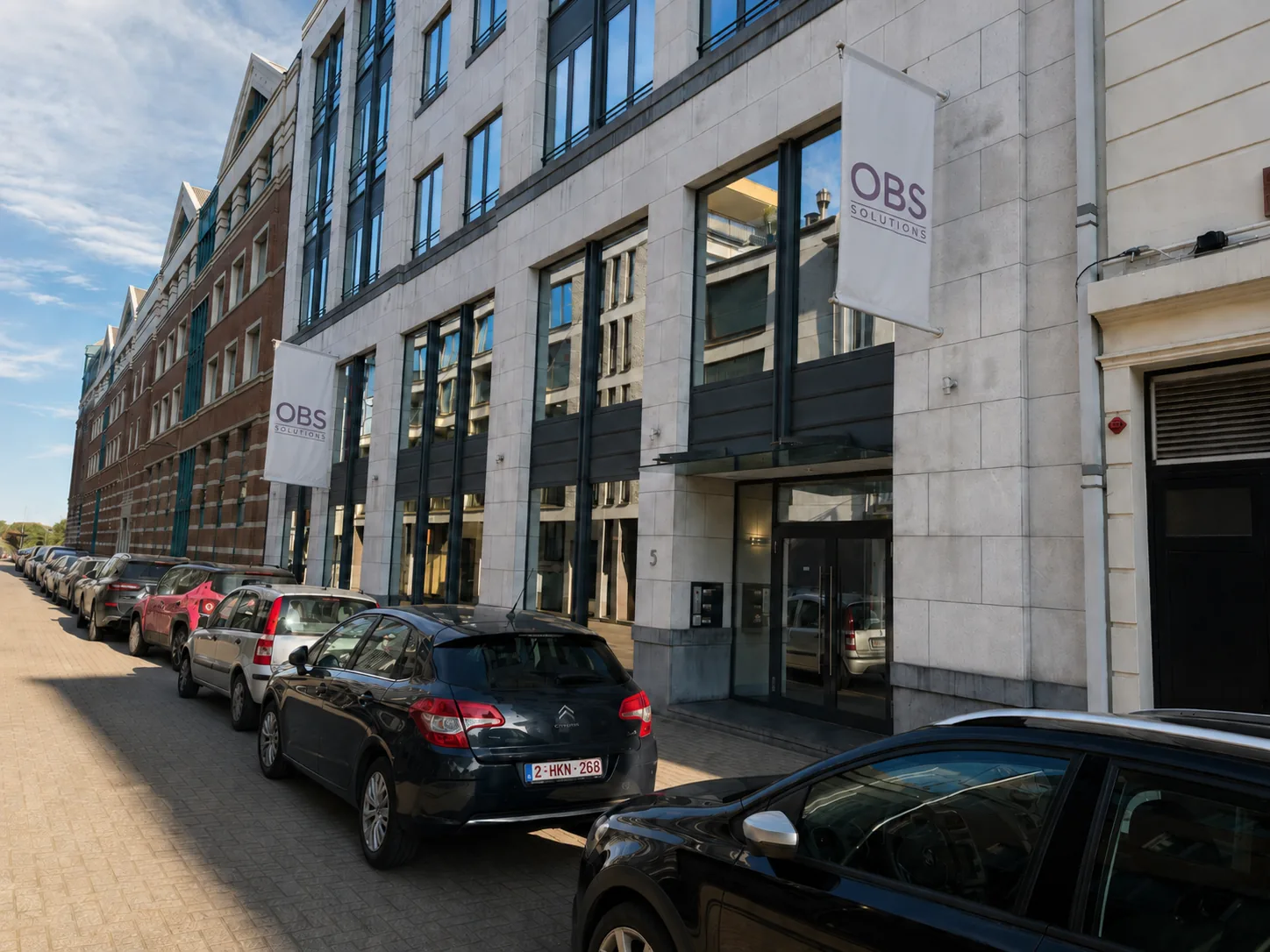 Kantoorgebouw van OBS Solutions in de Schalienstraat in Antwerpen