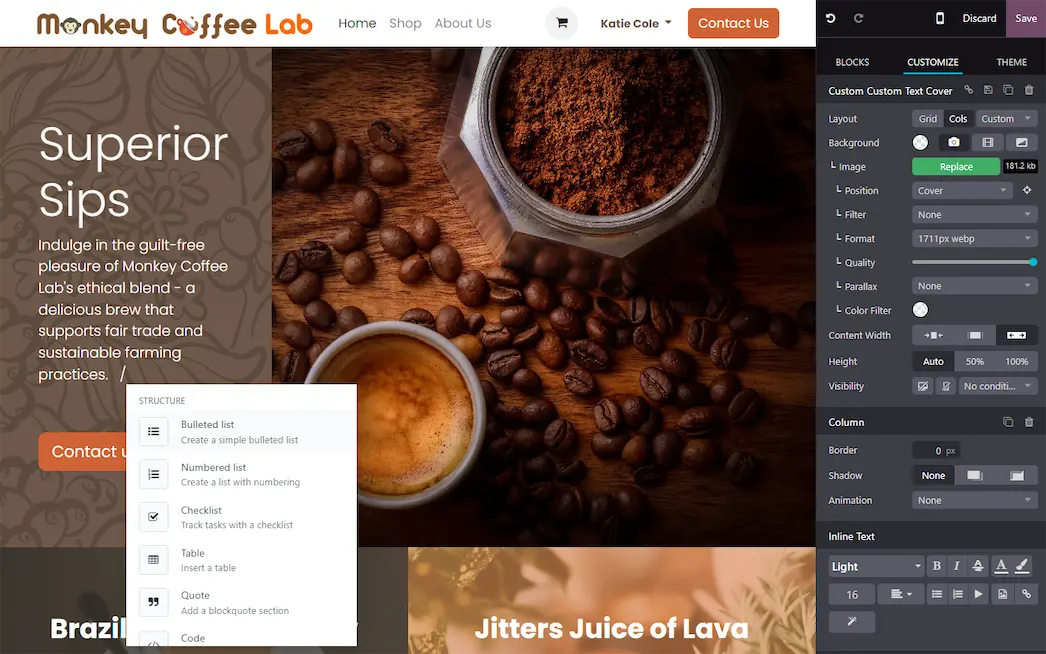 Pagina bewerken in de Odoo Website-builder